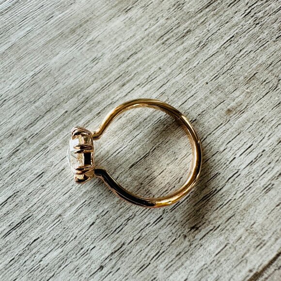 Frank Darling | Billie No. 6 | 18k Rose Gold and Lab Created Diamond Ring - Picture 10 of 13